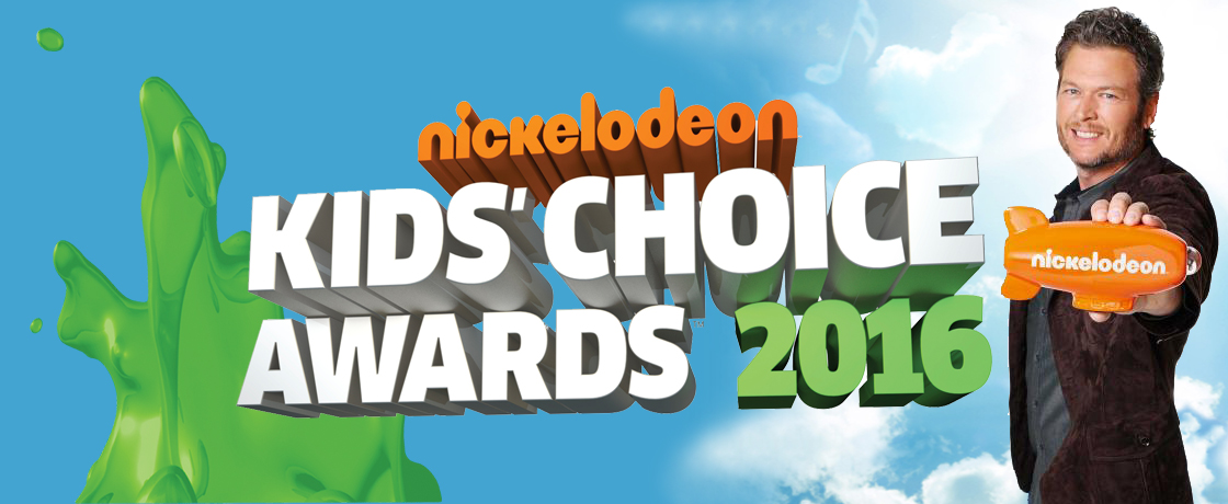 Blake-Shelton-Holding-Blimp-Nickelodeon-29th-Annual-Kids-Choice-Awards-2016-Horizontal-Logo-Slime-Nick-Germany-Deutschland-Press-the-bobby-pen