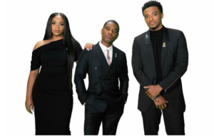 35th Stellar Awards Co-Hosts (left to right) Koryn Hawthorne, Kirk Franklin, Jonathan McReynolds